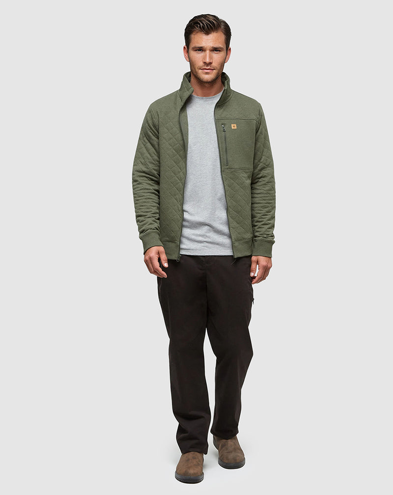 Green-Mock-Neck-Full-Front-Zip-Sweatshirt