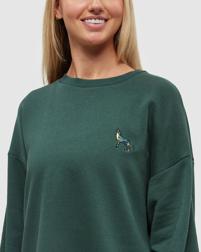 Green-Oversized-Graphic-Printed-Crew