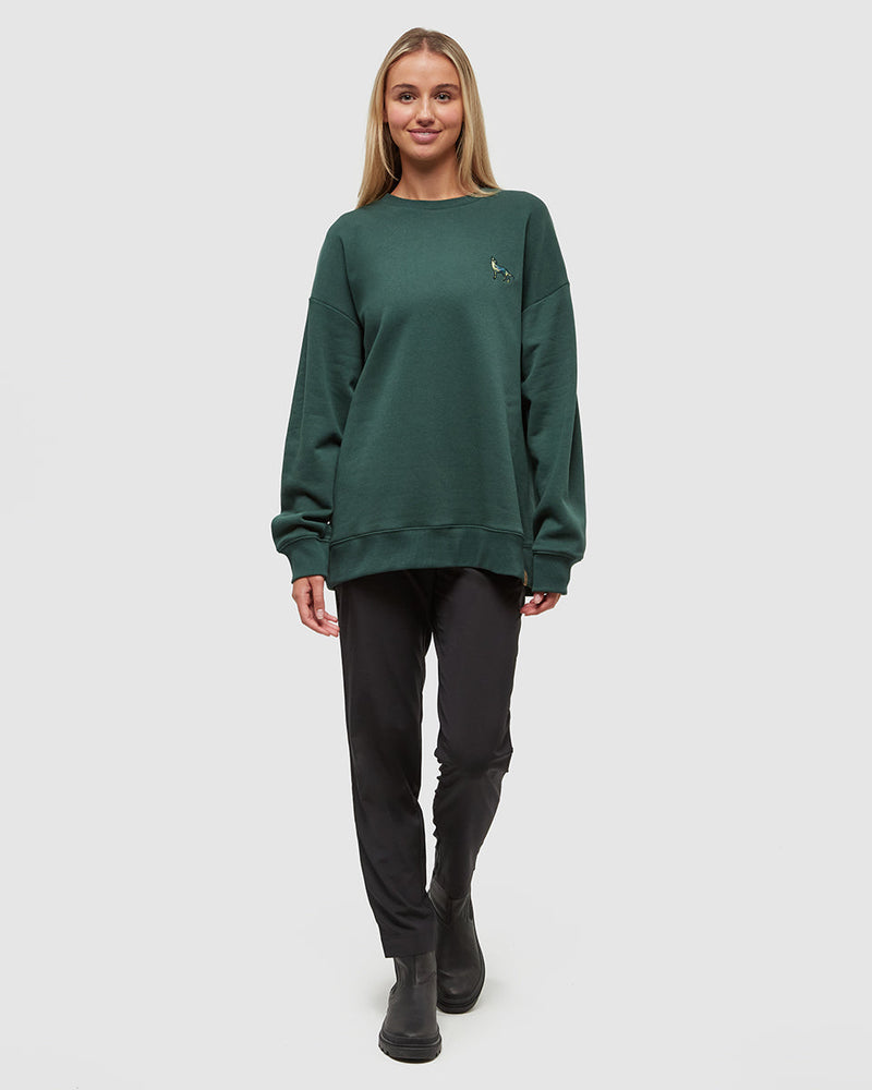 Green-Oversized-Graphic-Printed-Crew