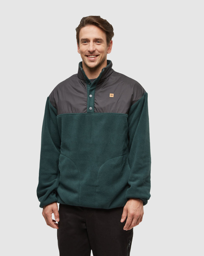 Green-Quarter-Snap-MicroFleece-Sweatshirt