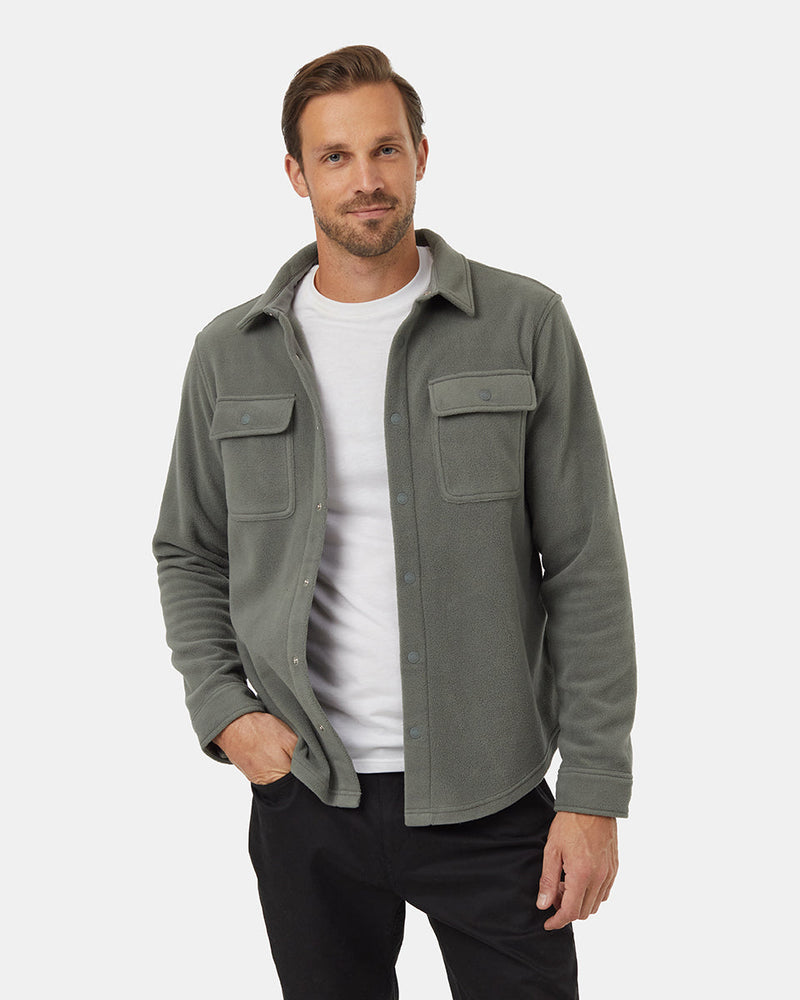 Green-Recycled-Polyester-Longsleeve-Shirt-Jacket