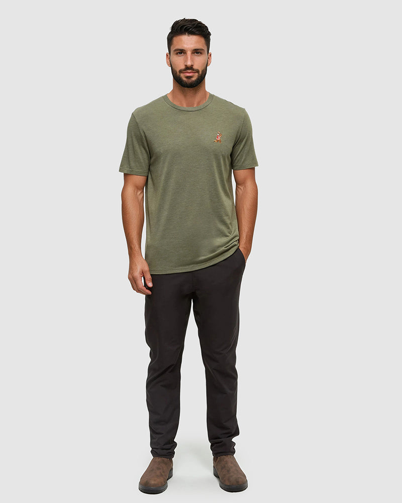 Green-Regular-Fit-Embroidered-Graphic-T-Shirt