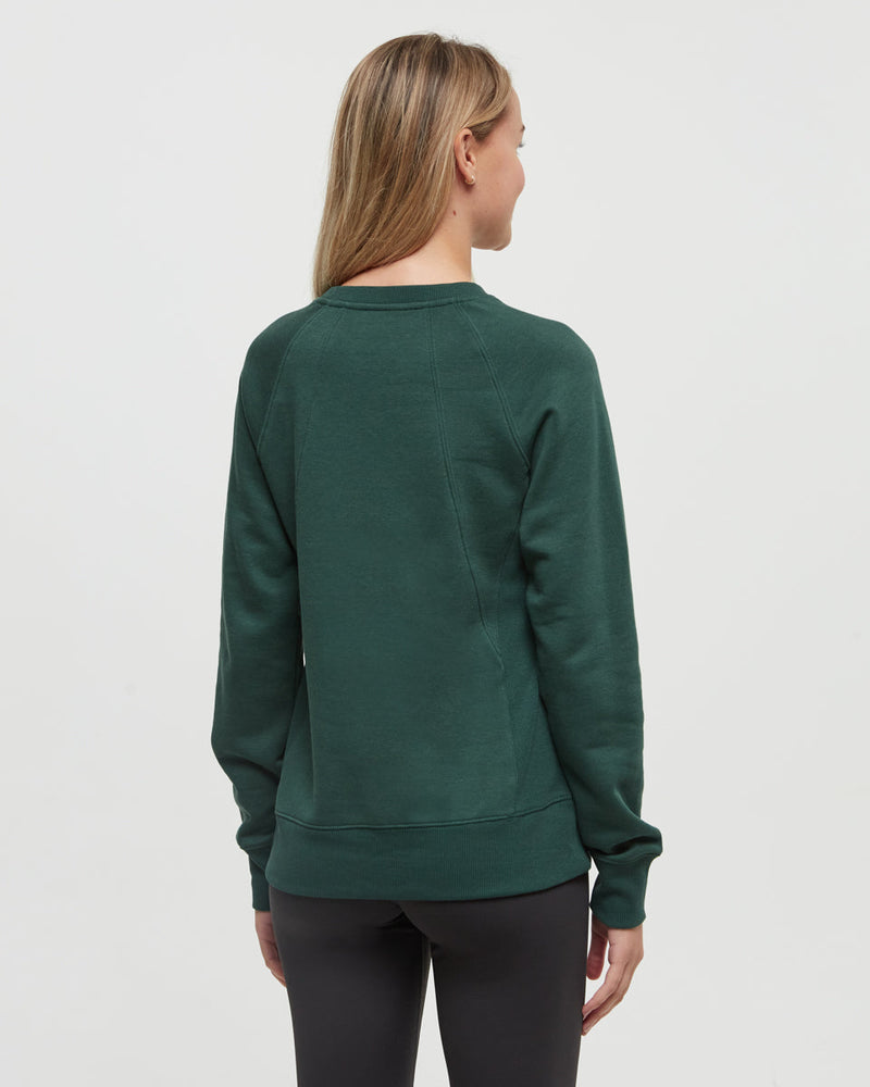 Green-Regular-Fit-Rib-Panel-Raglan-Crew