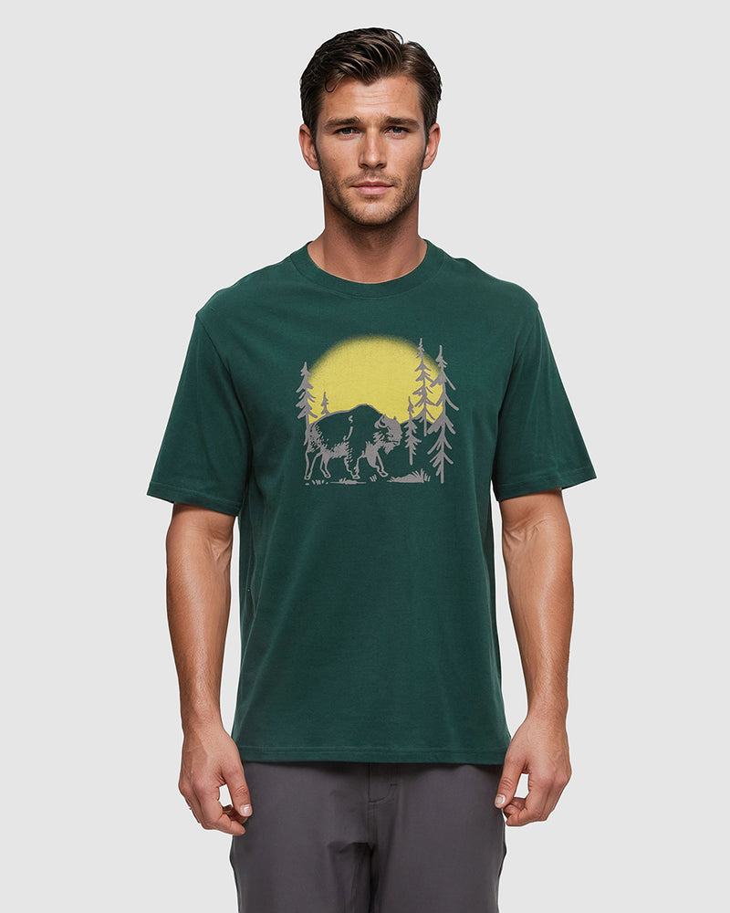 Green-Relax-Printed-Graphic-Cotton-T-Shirt