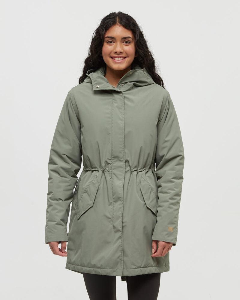 Green-Relax-Water-Repellant-Hooded-Rain-Jacket