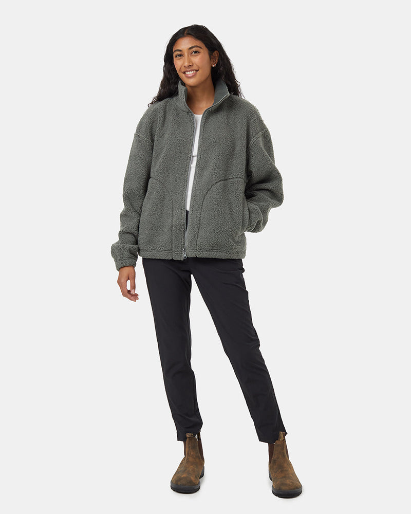 Green-Reversible-Mock-Neck-Zip-Up