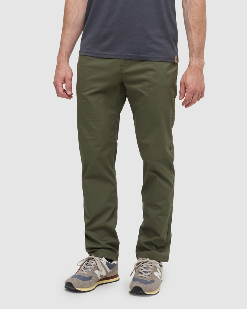 Green-TechBlend-Slim-Pant *Model is 6'1", wearing size M/32