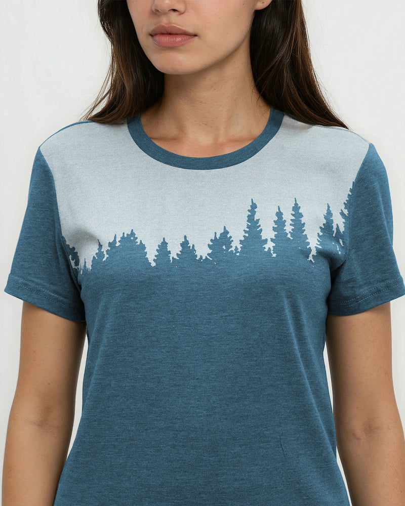 Green-TreeBlend-Regular-Graphic-T-Shirt