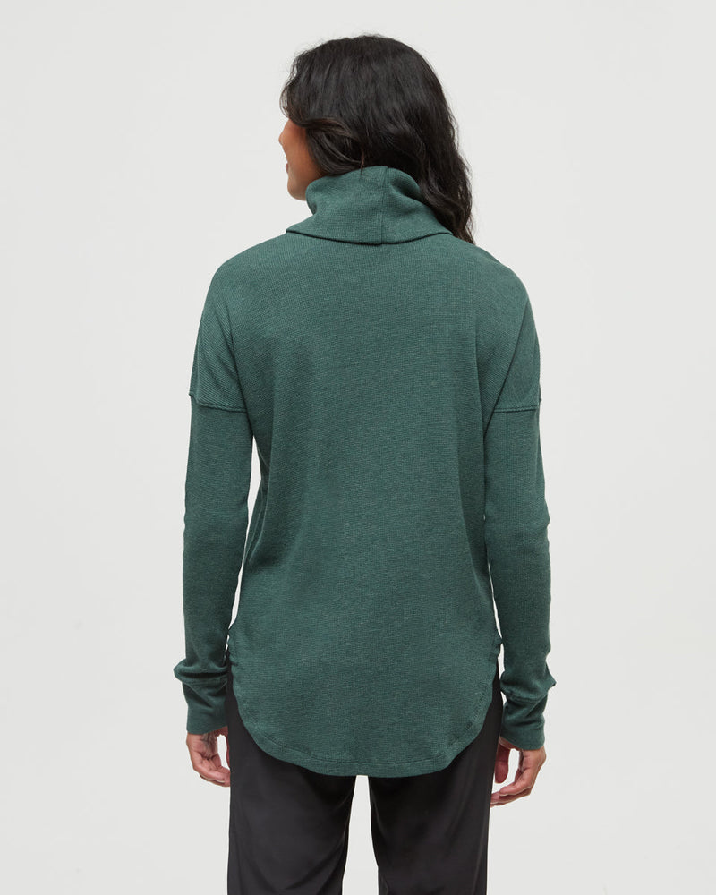 Green-TreeWaffle-Turtleneck-Longsleeve