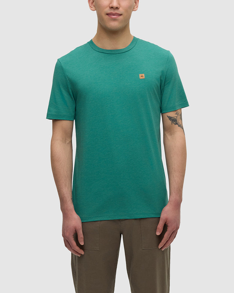 Green-Treeblend-Regular-Fit-Crew-Neck-T-shirt