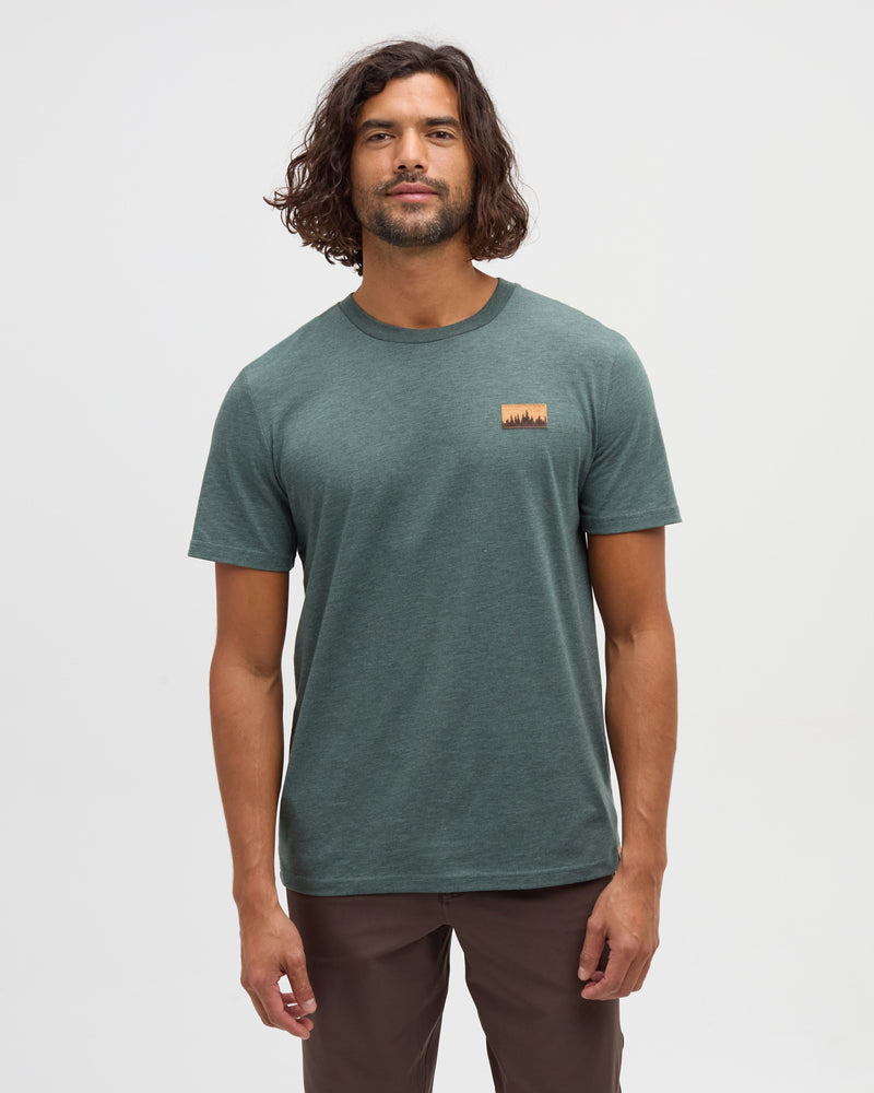 Green-Treeblend-Regular-Fit-Crew-Neck-T-shirt