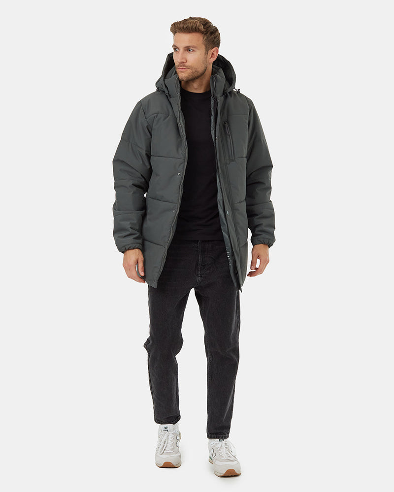 Green-Water-Repellent-Hooded-Puffer-Parka