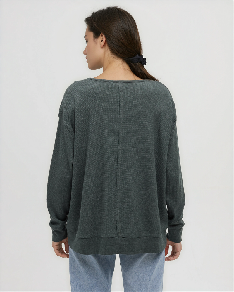 Green-Women_s-Waffle-Longsleeve