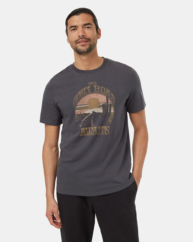 Grey-Crew-Neck-Graphic-Shortsleeve-T-Shirt