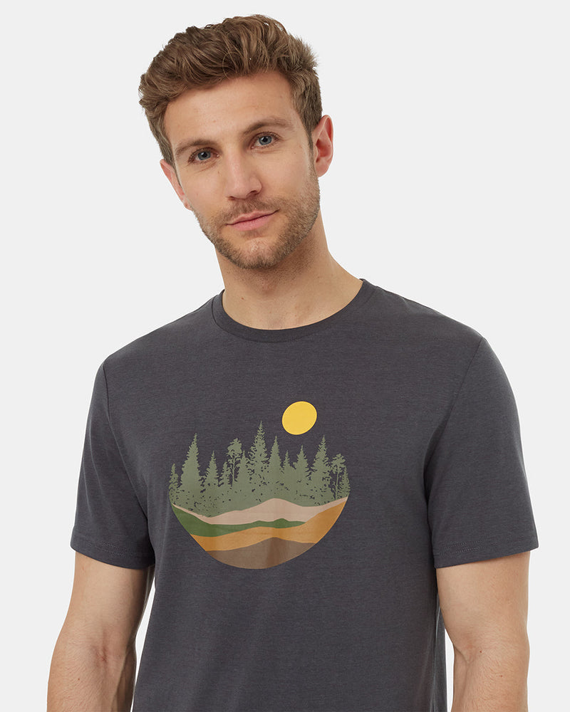 Grey-Crew-Neck-Graphic-Shortsleeve-T-Shirt