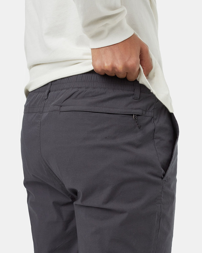 Grey-Mid-Rise-Full-Length-Elastic-Cuff-Pant