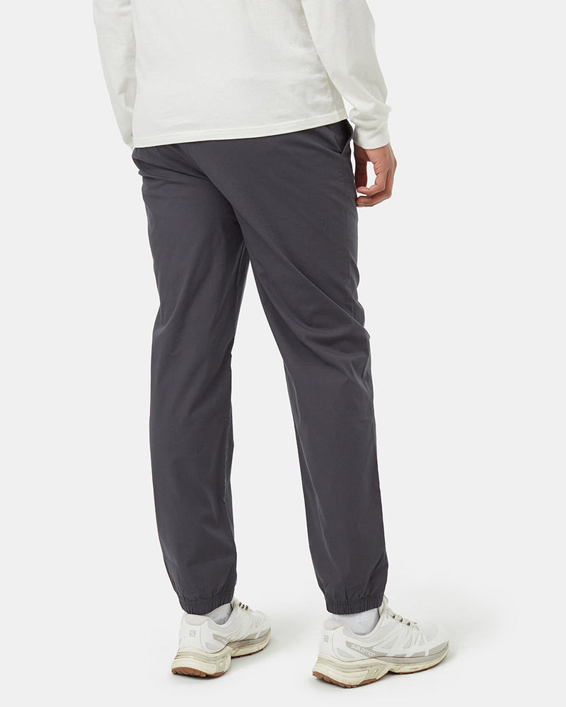 Grey-Mid-Rise-Full-Length-Elastic-Cuff-Pant