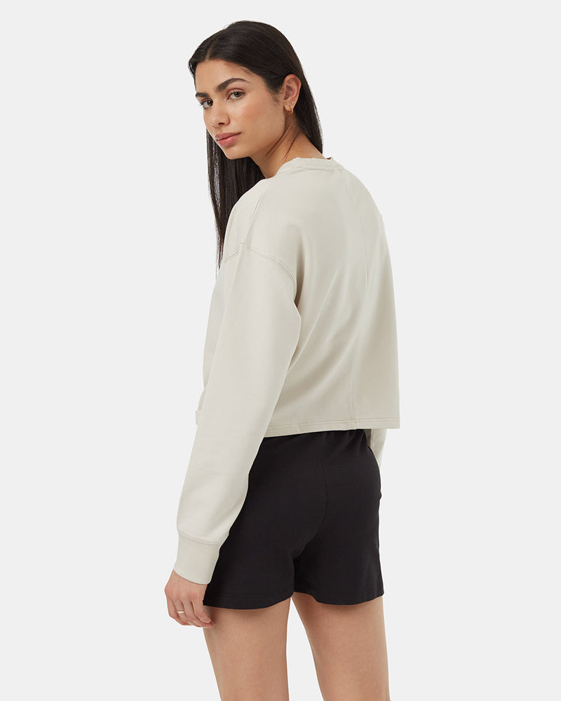 Grey-Ribbed-Crew-Neck-Twisted-Front-Sweatshirt