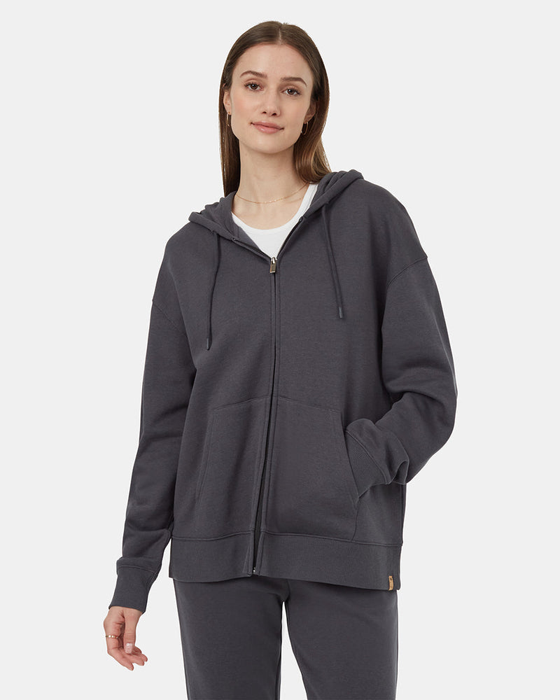 Grey-Womens-Eco-Friendly-Hooded-Zip-up