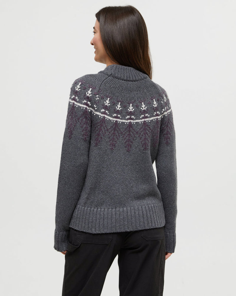 Grey-Womens-Graphic-Knit-Wool-Jumper
