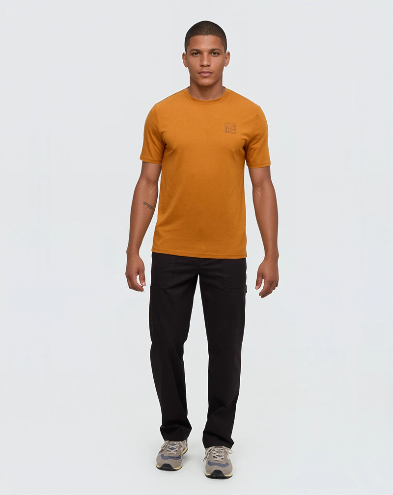 Mens graphic burnt orange t-shirts