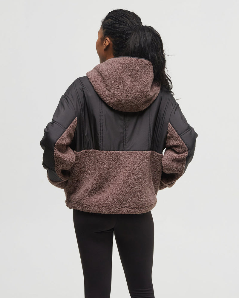Multi-Boucle-Oversized-Fit-Fleece-Hoodie
