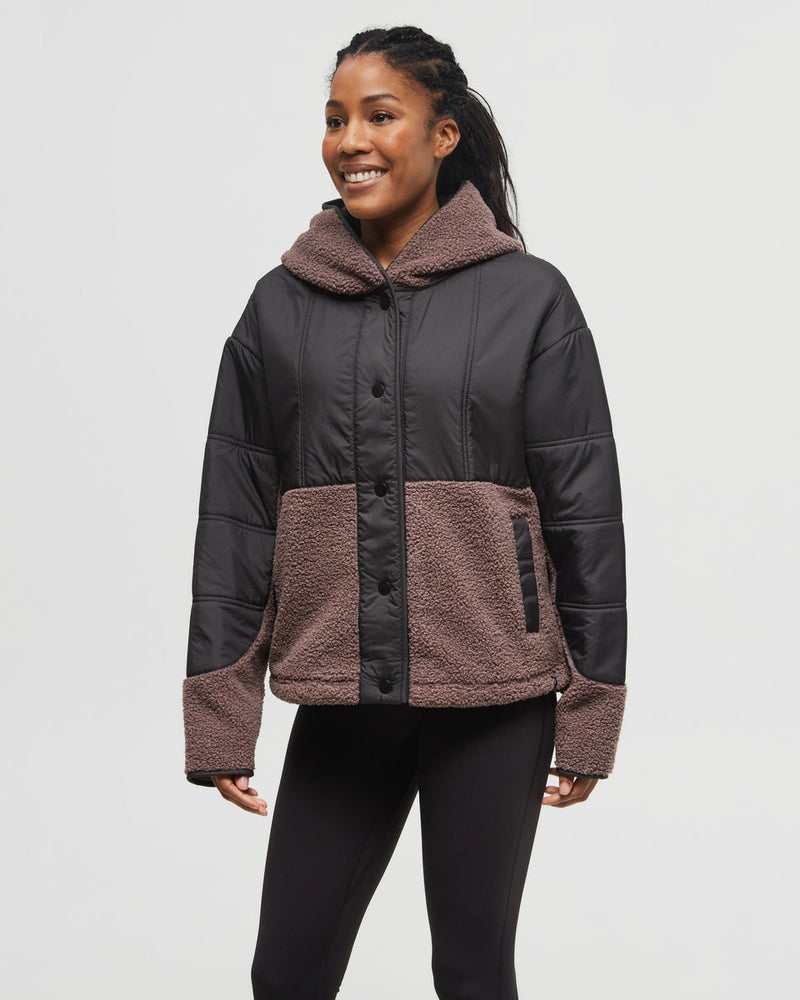 Multi-Boucle-Oversized-Fit-Fleece-Hoodie