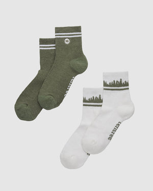 Multi-Quarter-Height-Socks