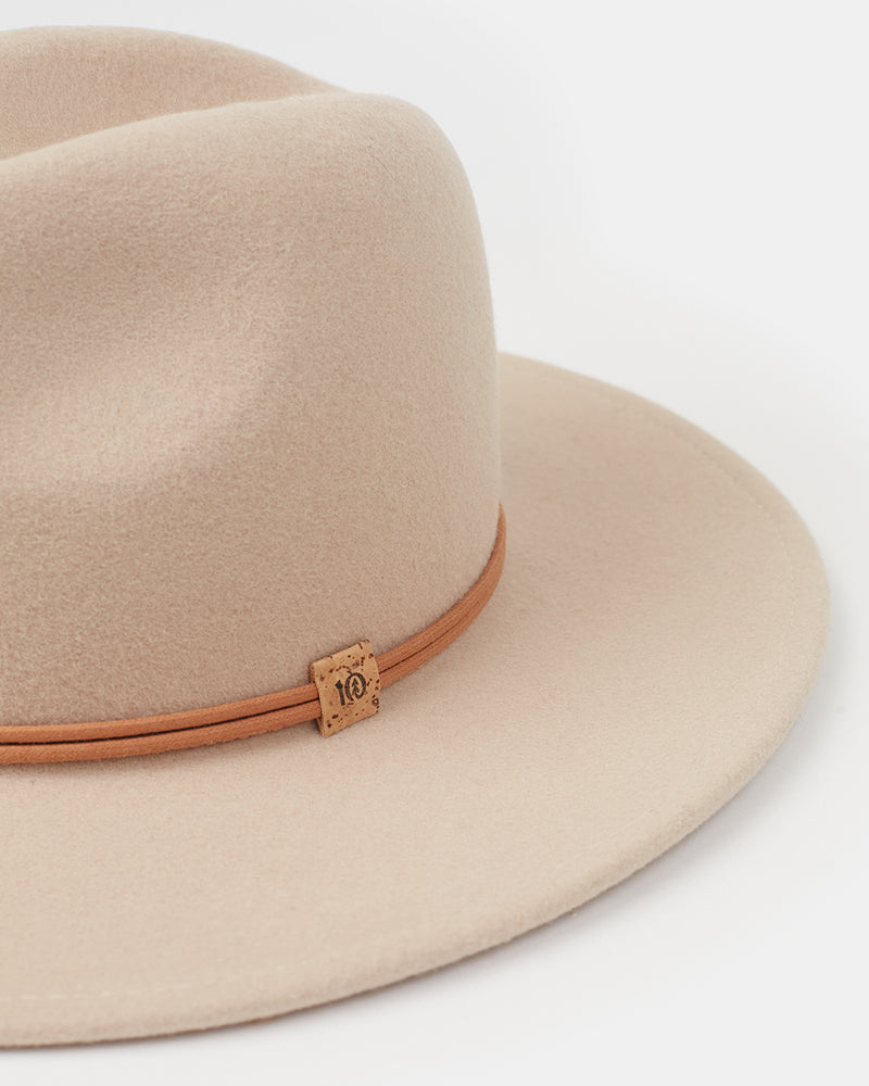 Oatmeal-Recycled-Wool-Full-Brimmed-Felt-Hat