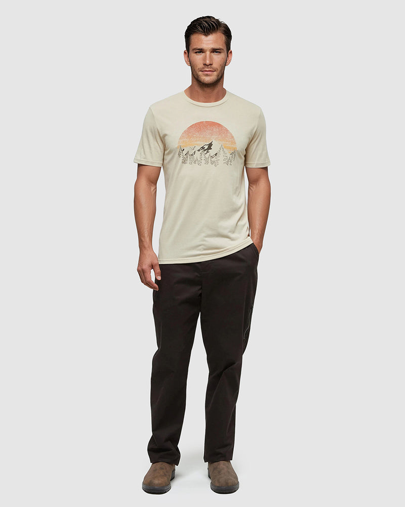 Oatmeal-Regular-Fit-Crew-Neck-T-shirt