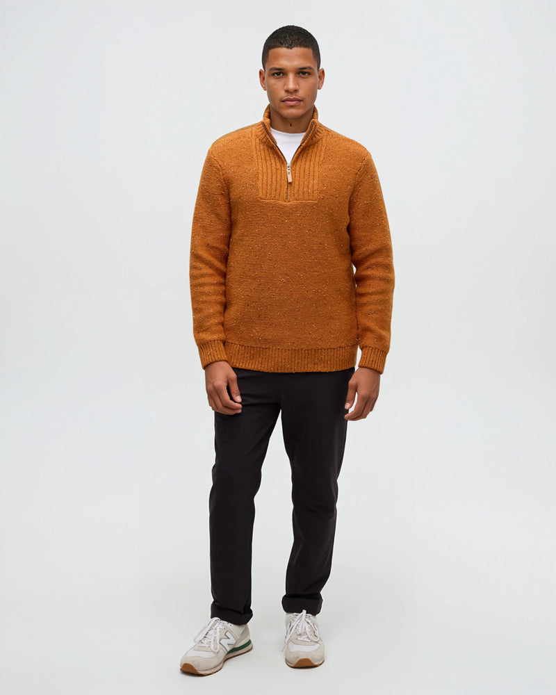 Orange-Regular-Organic-Cotton-Fleck-Half-Zip