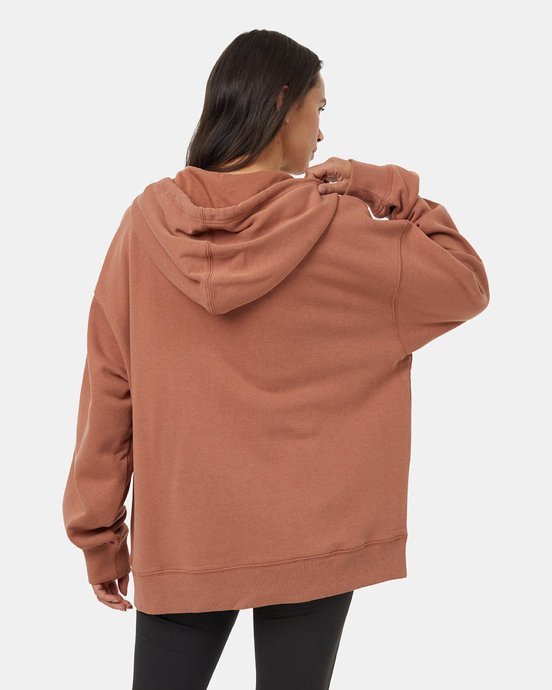 Orange-Womens-Eco-Friendly-Hooded-Zip-up