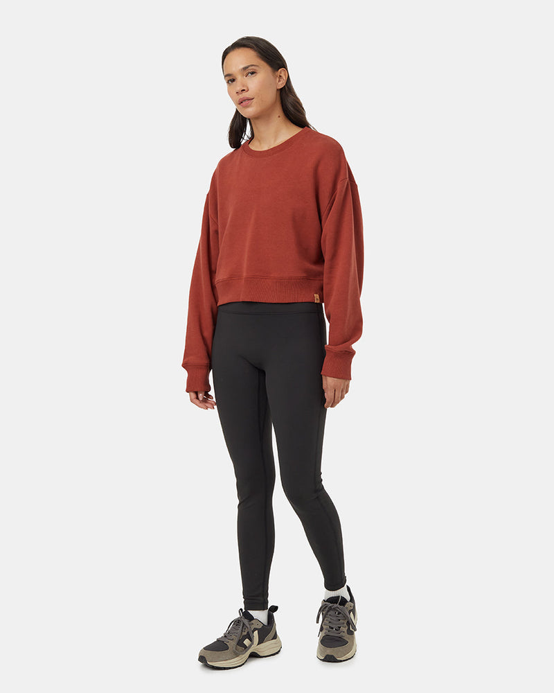 Red-Crew-Neck-Oversized-Cropped-Sweatshirt