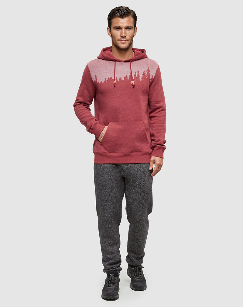 Red-Heather-Fleece-Regular-Fit-Hoodie