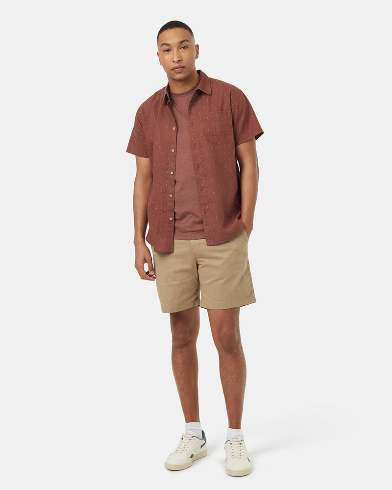 Red-Hemp-Button-Up-Shortsleeve-Shirt