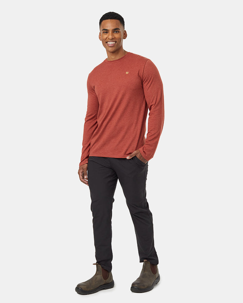 Red-Mens-Long-Sleeve-Crew-Neck-Sweatshirt