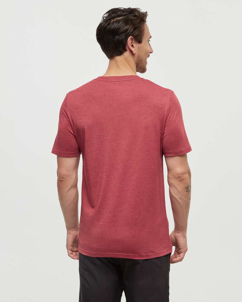 Red-Regular-Fit-Crew-Neck-T-shirt