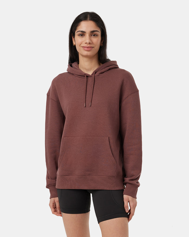 Red-Relaxed-Fit-Hoodie *Model is 5'9", wearing size S