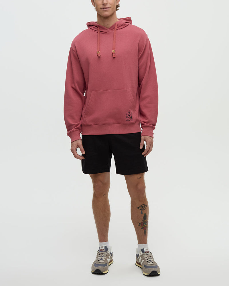 Red-Relaxed-Graphic-Hoodie