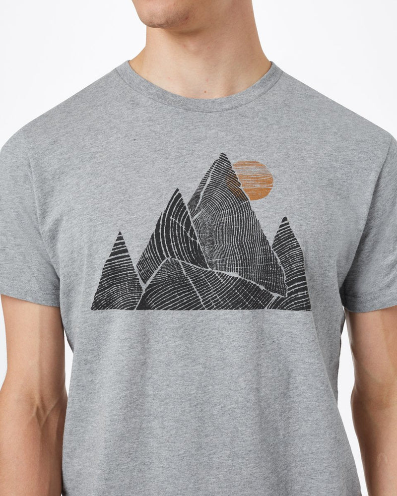 Gray Men's Organic Cotton Graphic Tee