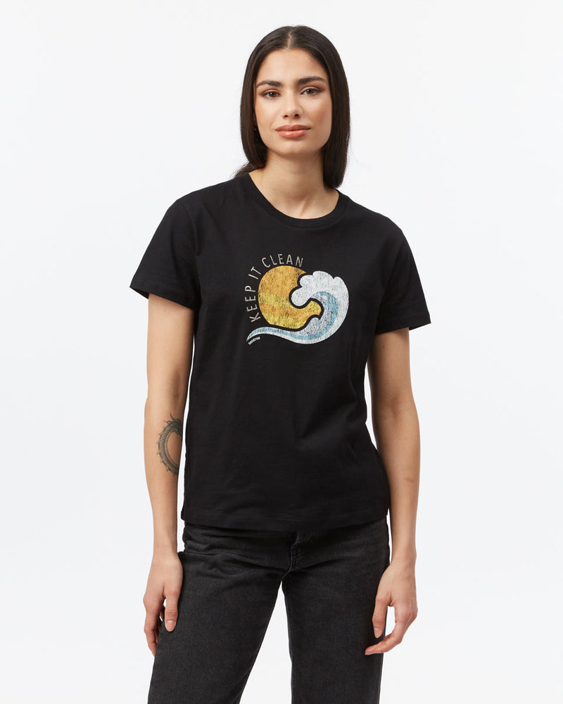 Black-Organic-Cotton-Graphic-Tee *Model is 5'11", wearing size S