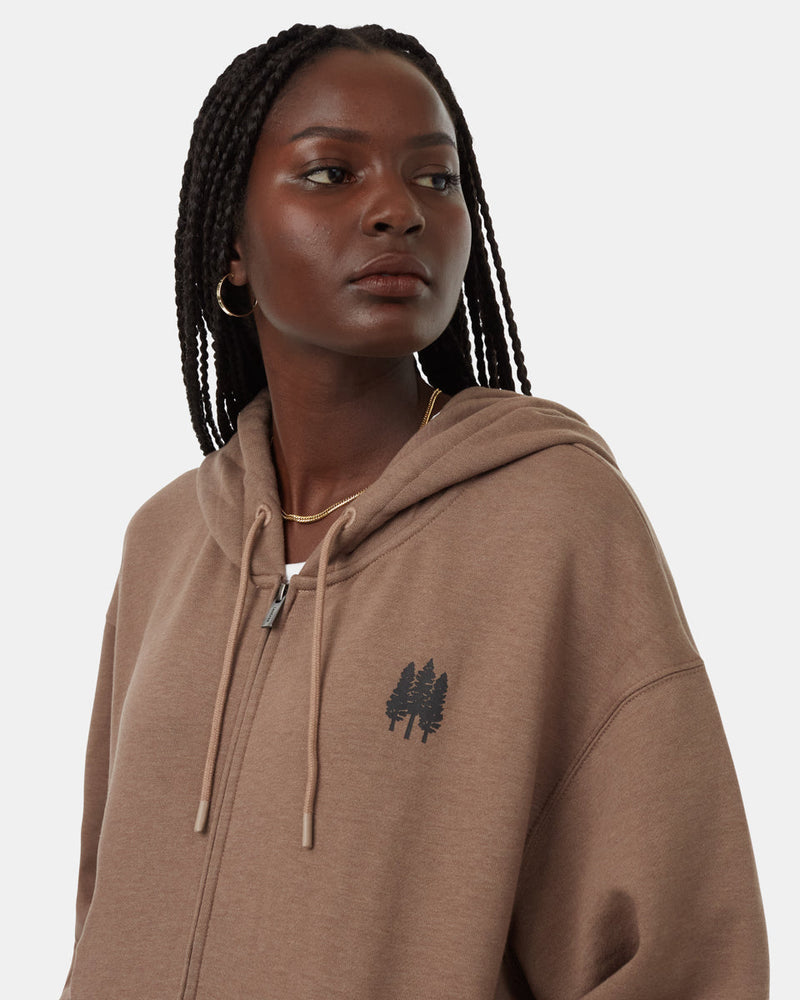Brown-Organic-Cotton-Printed-Graphic-Full-Zip-Hoodie