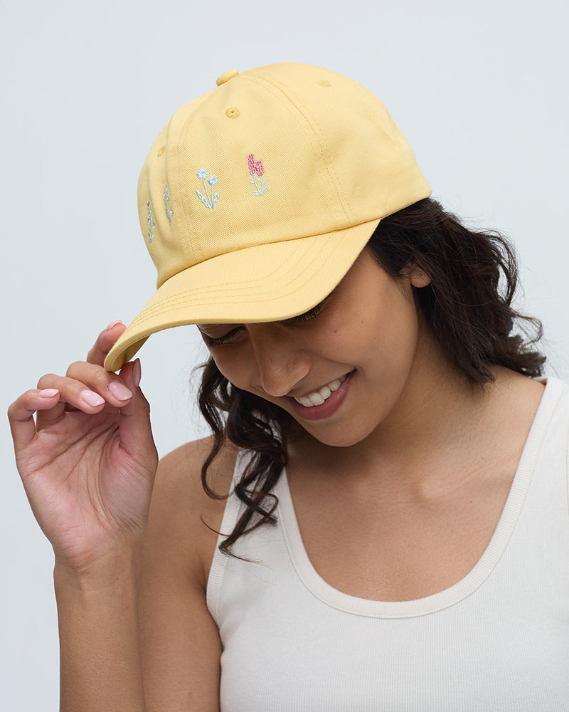 Yellow-Organic-Cotton-6-Panel-Low-Profile-Hat