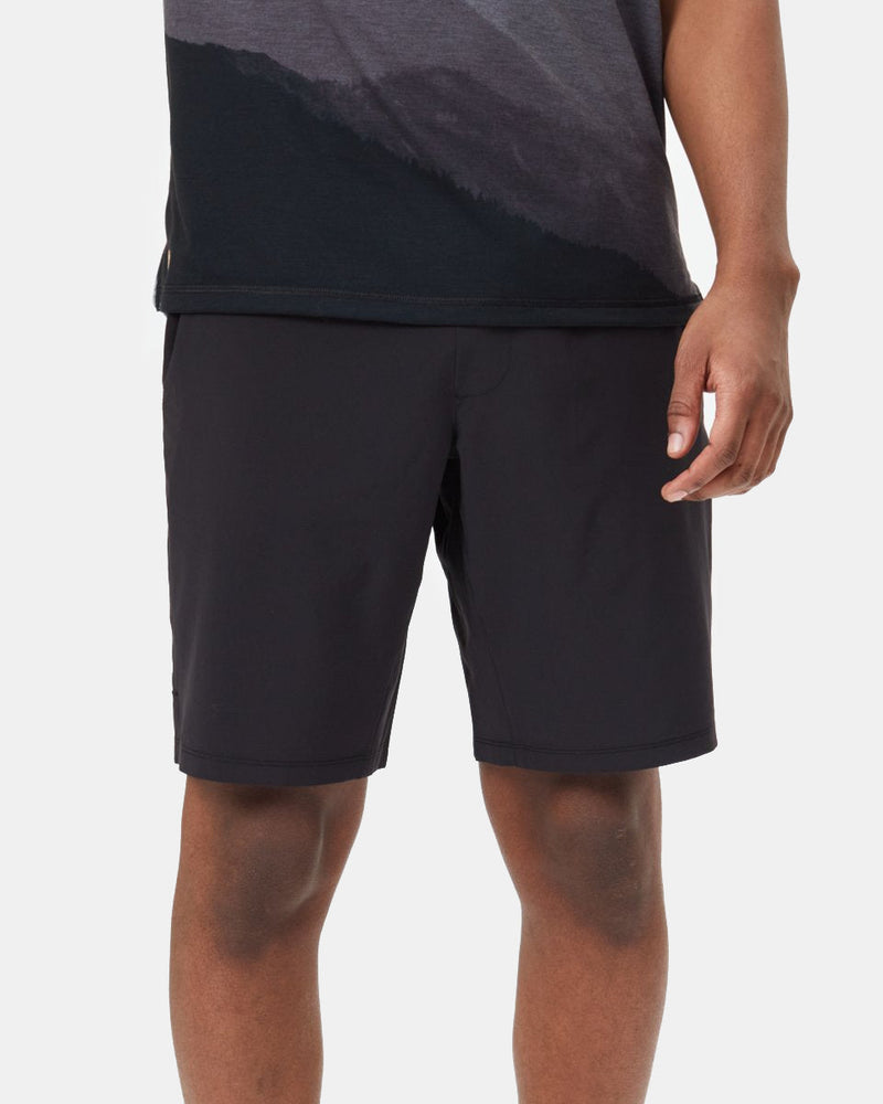 Black Men's Repreve Polyester Sport Shorts