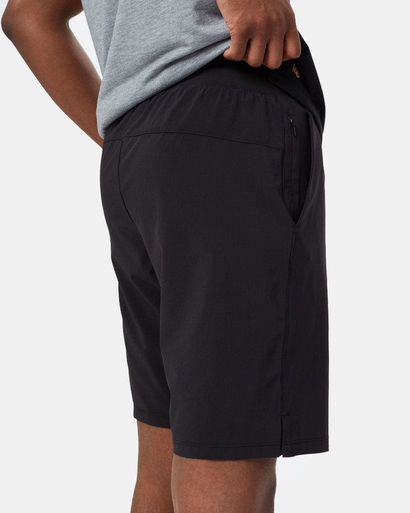 Black Men's Repreve Polyester Sport Shorts