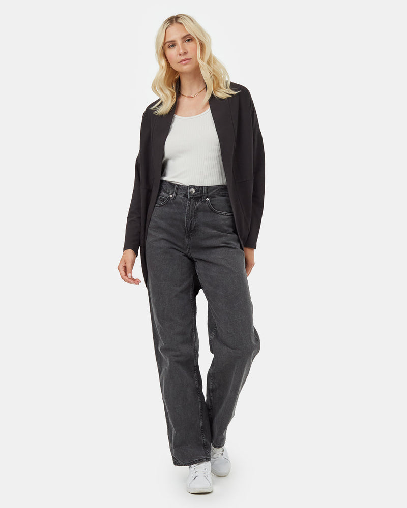 Black-Womens-Organic-Cotton-Cardigan-