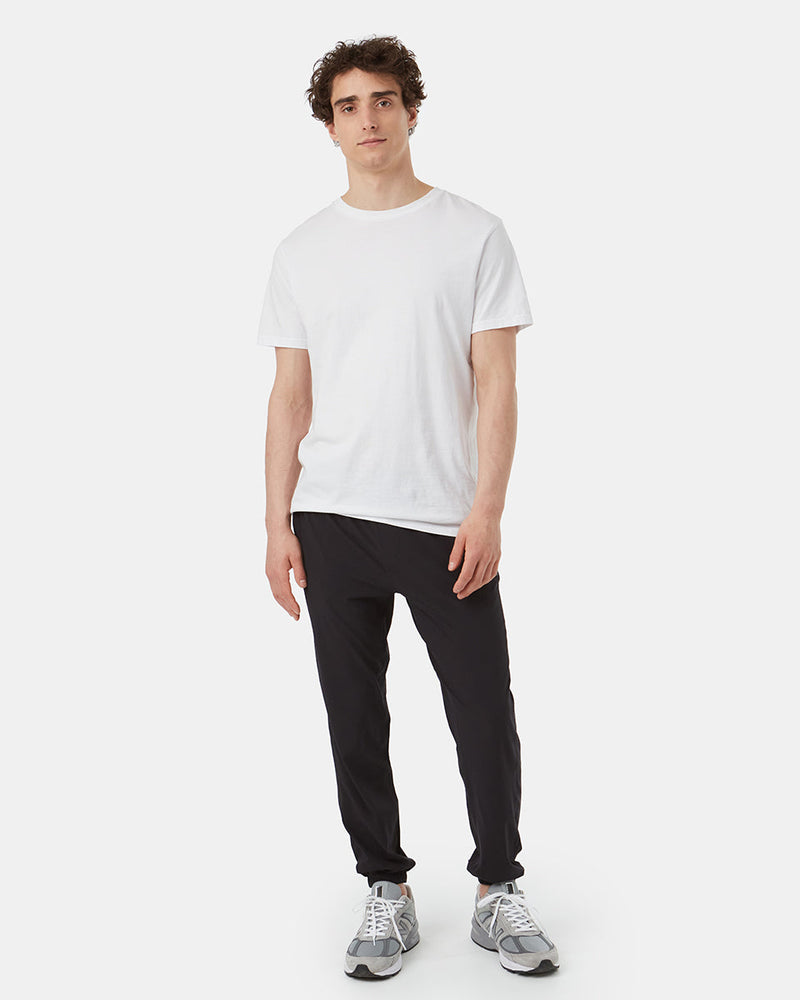 Black Men's Recycled Polyester Joggers