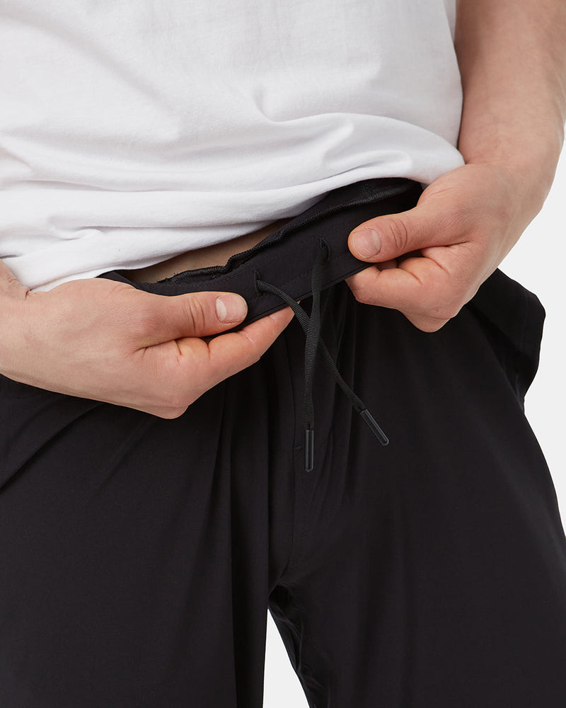 Black Men's Recycled Polyester Joggers