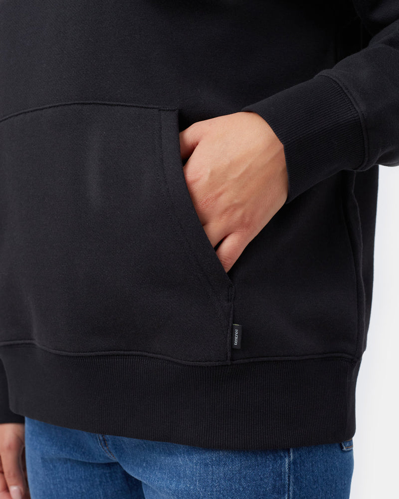 Black Organic Cotton Oversized Hoodie