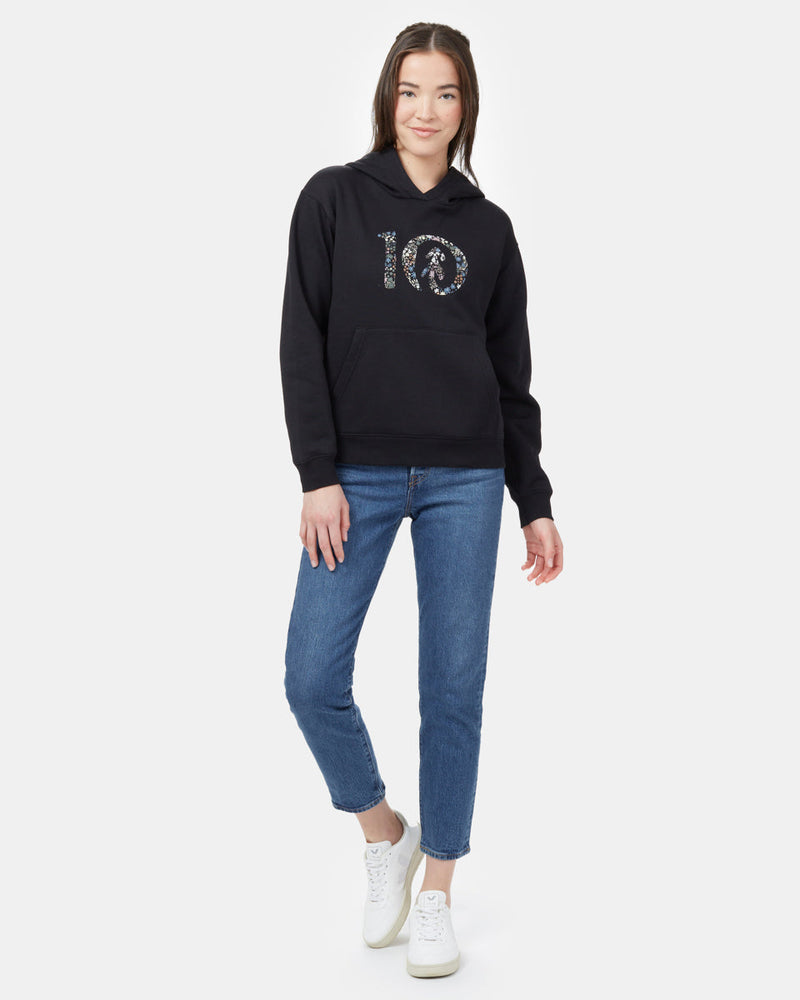 Black Women's Eco-Friendly Pullover Hoodie